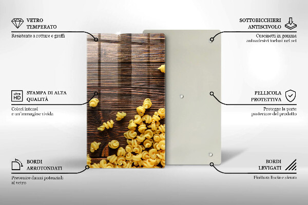 Placă protecție plita Paste pe masă