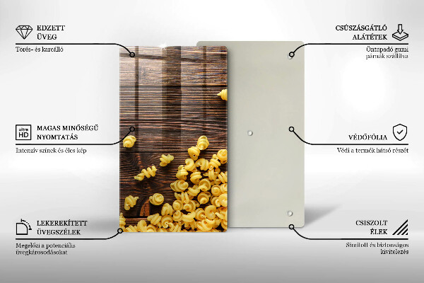 Placă protecție plita Paste pe masă