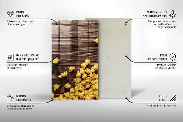 Placă protecție plita Paste pe masă