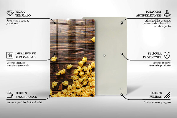 Placă protecție plita Paste pe masă