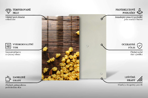 Placă protecție plita Paste pe masă