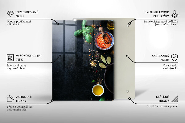 Placă protecție plita Boluri cu condimente