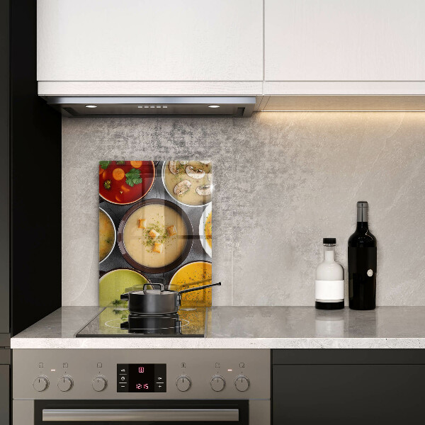 Placă protecție plita Supe colorate