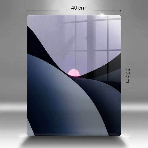 Placă din sticla protectie perete Forme abstracte