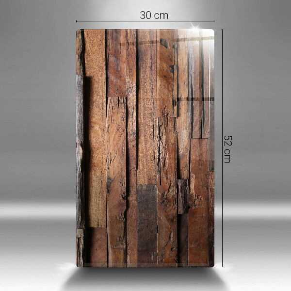 Placă din sticla protectie perete Scânduri decorative din lemn