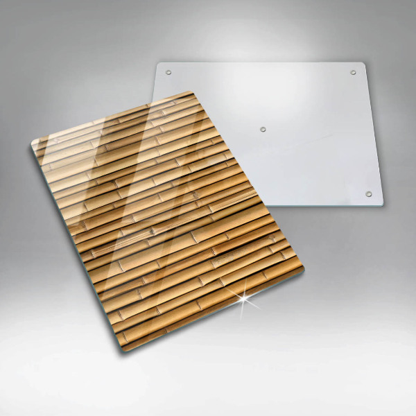 Placă din sticla protectie perete Natura boho bambus