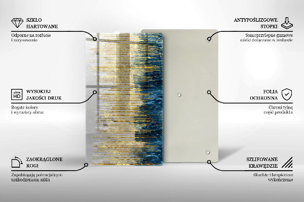 Placă din sticla protectie perete Abstracția designerului