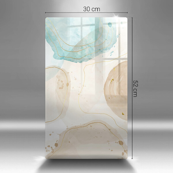 Placă din sticla protectie perete Pete boho și auriu