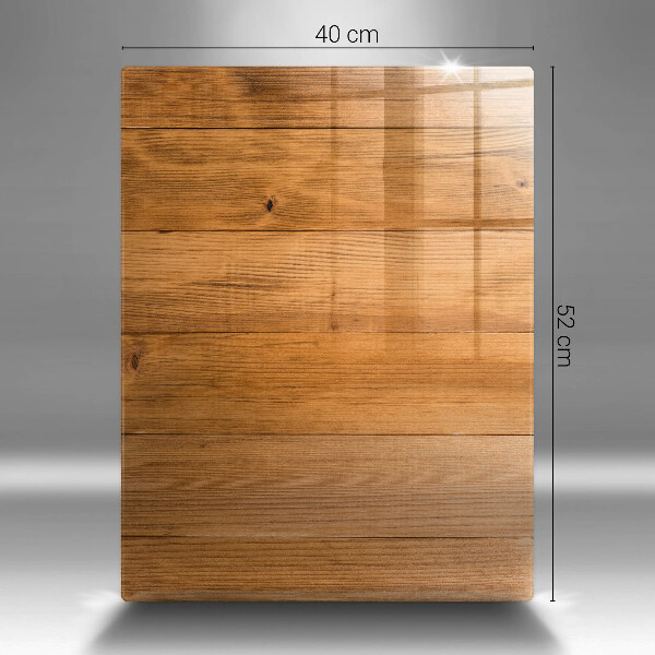 Placă din sticla protectie perete Scanduri de lemn