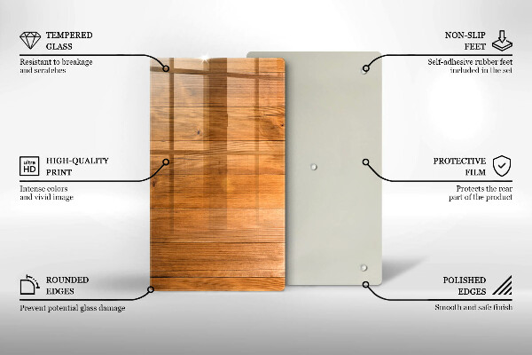 Placă din sticla protectie perete Scanduri de lemn