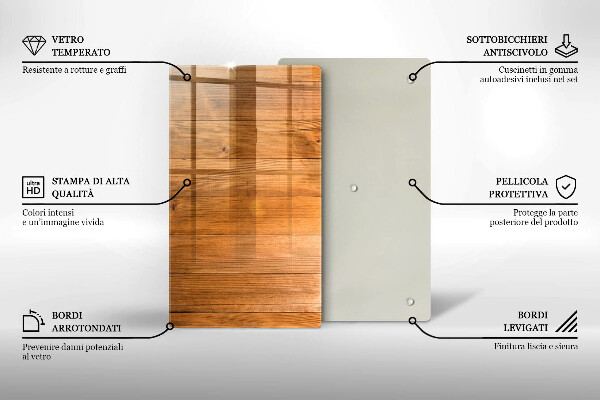 Placă din sticla protectie perete Scanduri de lemn