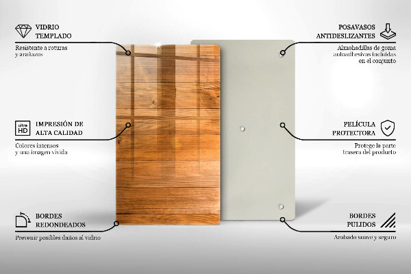 Placă din sticla protectie perete Scanduri de lemn