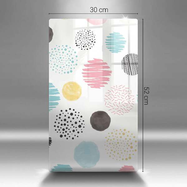 Placă din sticla protectie perete Forme pictate