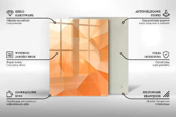 Placă din sticla protectie perete Fundal geometric