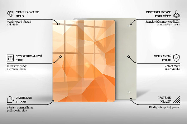 Placă din sticla protectie perete Fundal geometric
