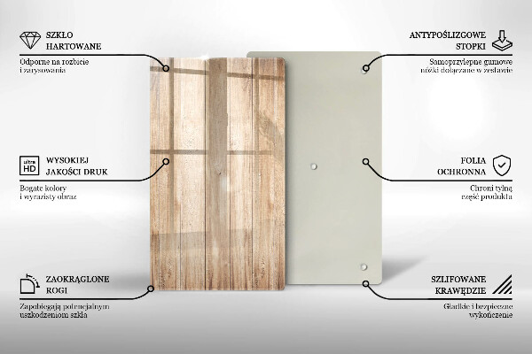 Placă din sticla protectie perete Scanduri de lemn