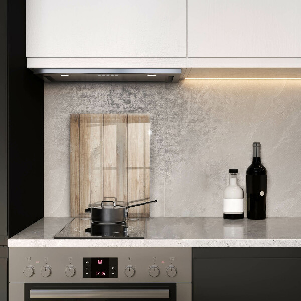 Placă din sticla protectie perete Scanduri de lemn