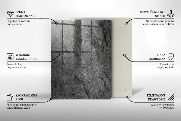 Placă din sticla protectie perete Textura de piatră