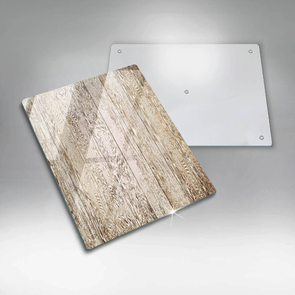 Placă din sticla protectie perete Scanduri de lemn