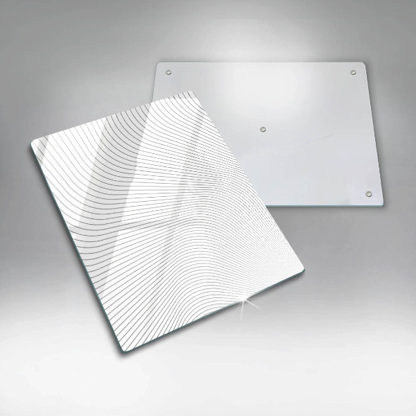 Placă din sticla protectie perete Model de linii moderne