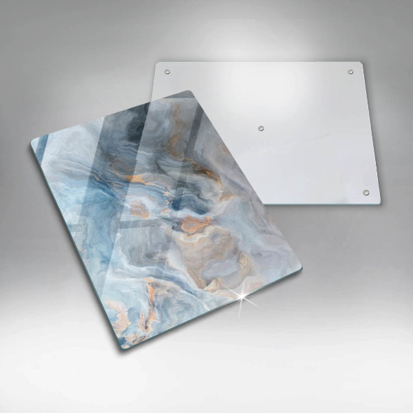 Placă din sticla protectie perete Textura marmură