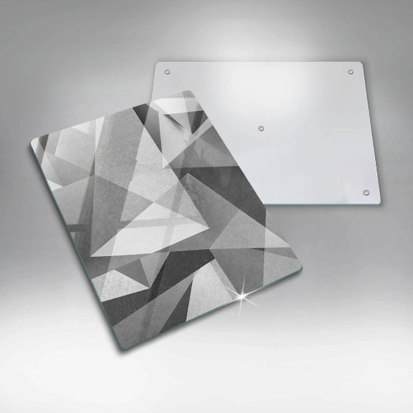 Placă din sticla protectie perete Abstracție ascuțită concretă