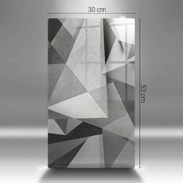 Placă din sticla protectie perete Abstracție ascuțită concretă