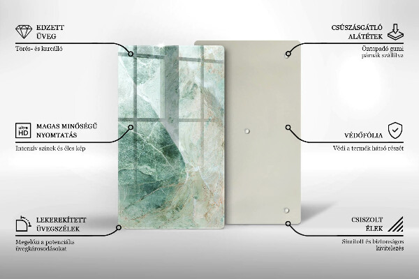 Placă din sticla protectie perete Structură de piatră
