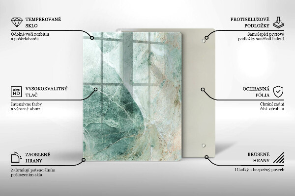 Placă din sticla protectie perete Structură de piatră