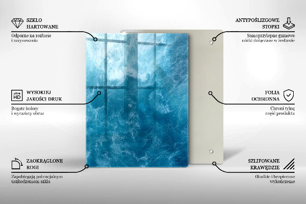 Placă din sticla protectie perete Apa albastra