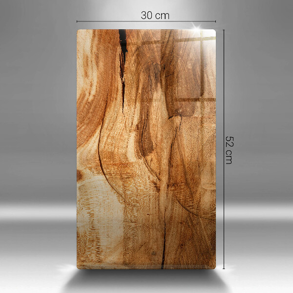 Placă din sticla protectie perete Textura placă de lemn