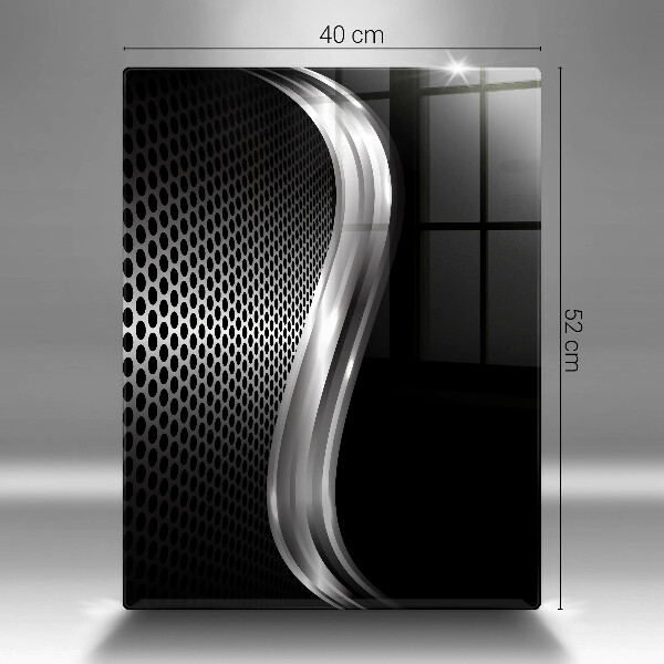 Placă din sticla protectie perete Structura metalica