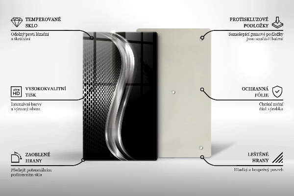 Placă din sticla protectie perete Structura metalica