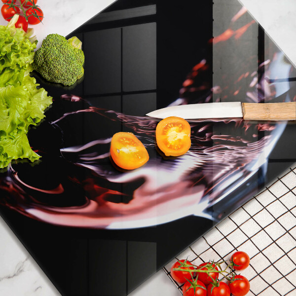 Placă sticla protectie aragaz Un pahar de vin roșu