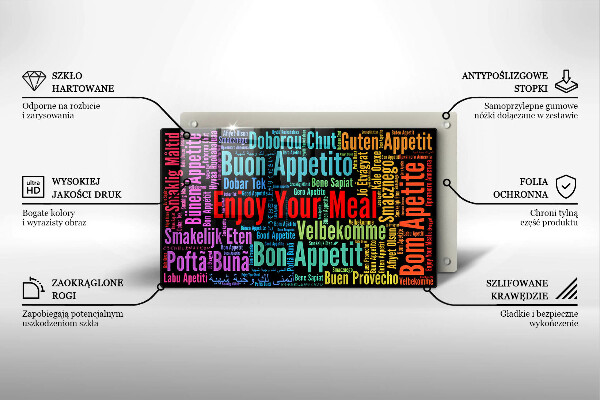 Placă sticla protectie aragaz Subtitrări bon poftă limbi