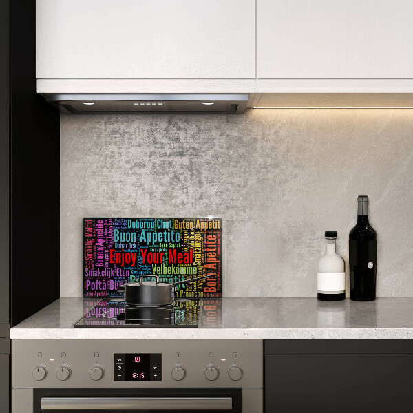 Placă sticla protectie aragaz Subtitrări bon poftă limbi