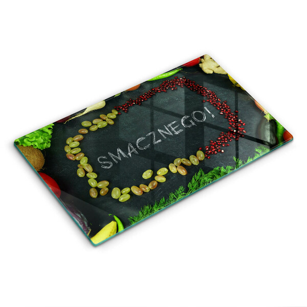 Placă sticla protectie aragaz Smacznego!