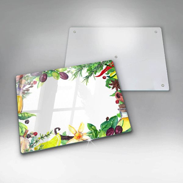 Placă protecție plita Mâncare vopsită