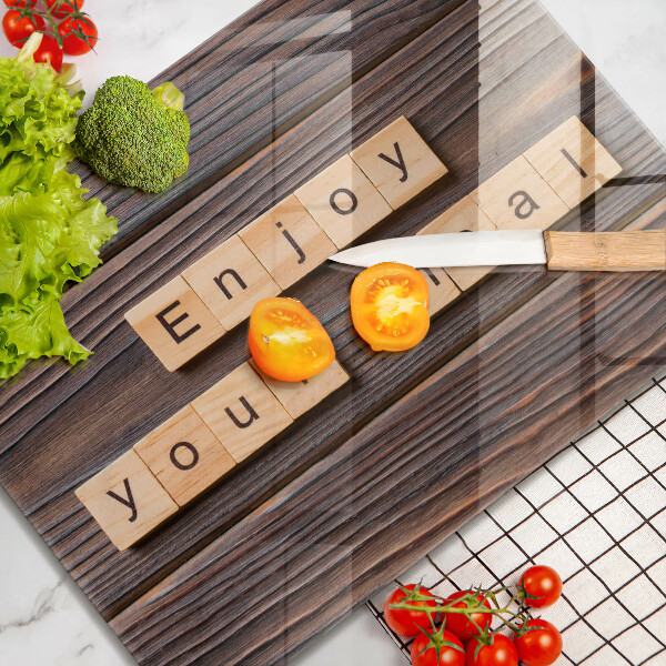 Placă protecție plita Enjoy your meal