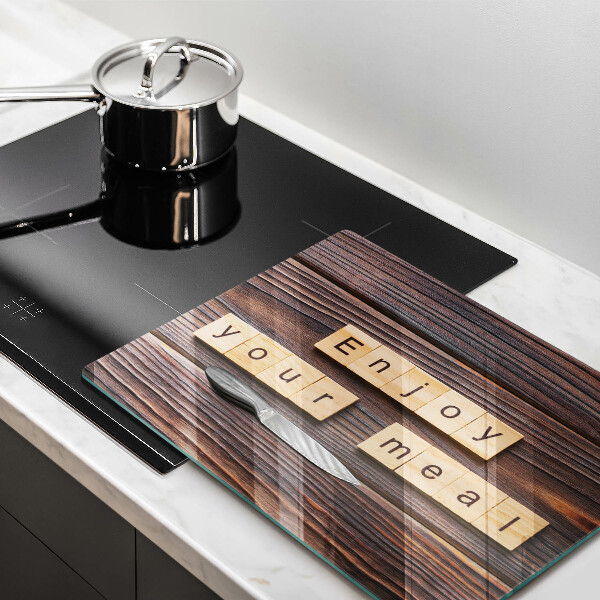 Placă protecție plita Enjoy your meal