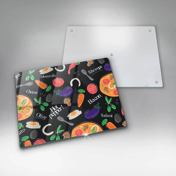 Placă sticla protectie aragaz Ilustrație alimentară