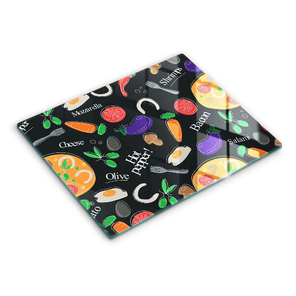 Placă sticla protectie aragaz Ilustrație alimentară