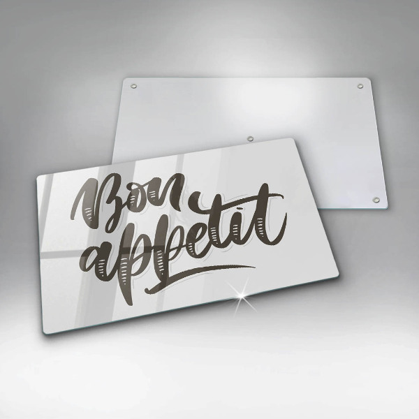 Placă protecție plita Nápis bon appetit