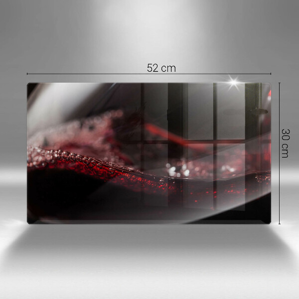 Placă protecție plita Vin roșu într-un pahar