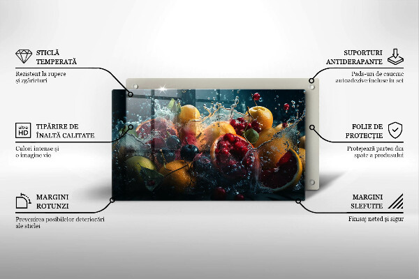 Placă protecție plita Fructe în apă