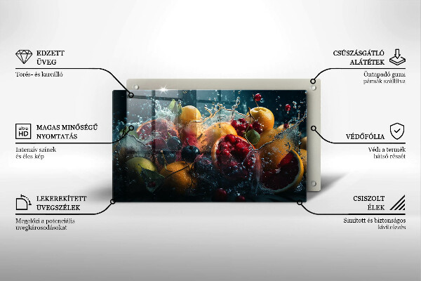 Placă protecție plita Fructe în apă