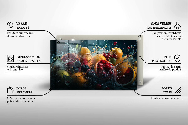 Placă protecție plita Fructe în apă