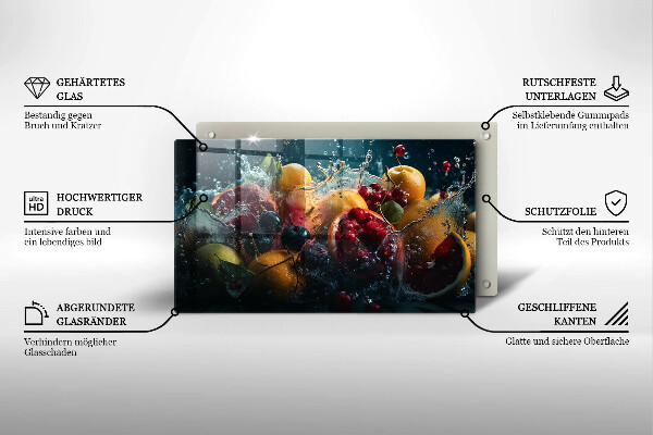 Placă protecție plita Fructe în apă