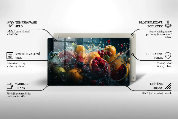 Placă protecție plita Fructe în apă