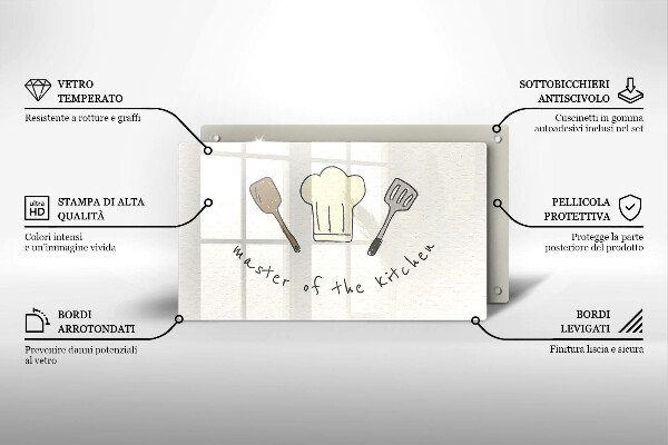 Placă protecție plita Master of the kitchen